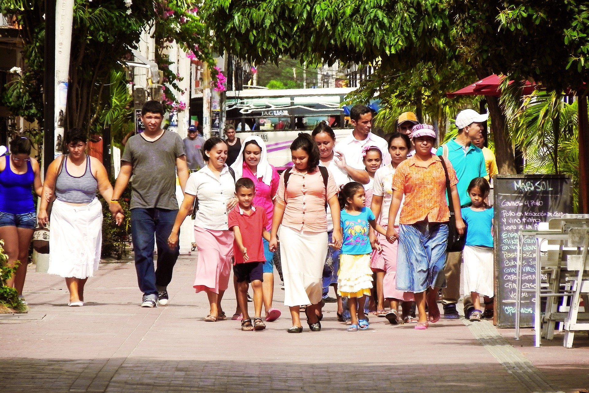 Community members participating in a local project